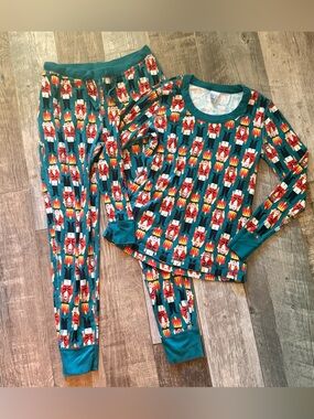 Hanna Andersson Nutcracker holiday pajamas women’s medium 100% organic cotton